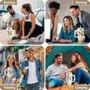 Sunflower Gifts for Women - Monogrammed 40 oz Tumbler with Handle & Straw - Personalized Gifts for Women, Monogrammed Gift for Mom, Wife, Sister, Friend - Initial Sunflower Tumbler Cup