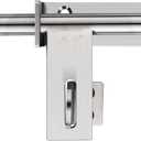 Heavy Duty Barrel Bolts Safety Door Lock, 6.7 Inch Slide Bolt Gate Latch with Padlock Hole,Solid SUS304 Stainless Steel Barrel Bolt Latch for Wooden Fence, Yard Door, Barn Door, Shed Door, Interior