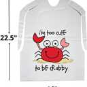 T&T Supply Co. Disposable Bibs - 500 pcs - Adult Bibs - Crab Pattern