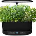 AeroGarden Bounty - Indoor Garden with LED Grow Light, WiFi and Alexa Compatible, Black