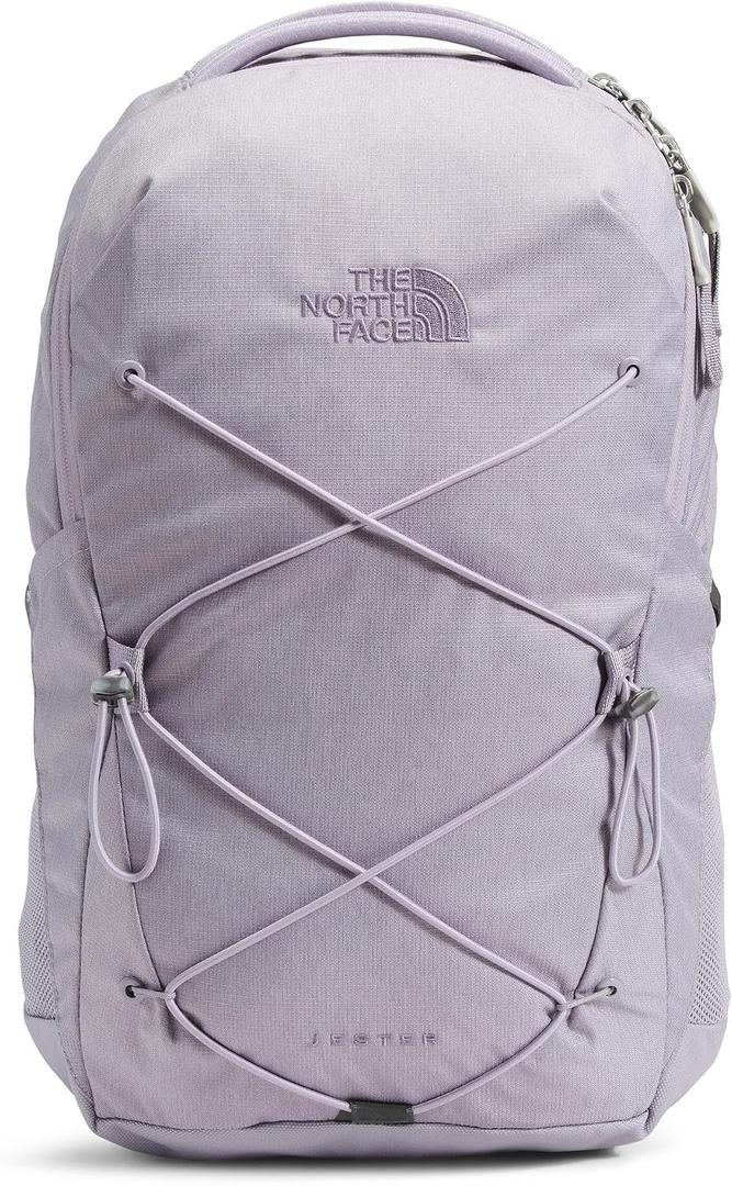 The North Face Women's Jester Everyday Laptop Backpack - Commuter Travel Bag, Laptop Sleeve, Water-Repellent, Minimal Grey Dark Heather/Minimal Grey-NPF, One Size