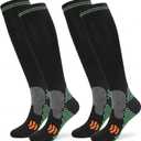 Compression Socks (2/3 Pair) for Men and Women 20-30 mmHg Regular and Plus Size Compression Socks