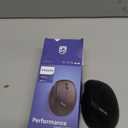 Philips Ergonomic Mouse - Vertical Mouse with 800/1200/1600 Adjustable DPI, 6 Silent Buttons Design for S/M Hands, Auto Power Saving, Light Weight, 2.4GHz Wireless Mouse for Laptop, Desktop, PC-Black