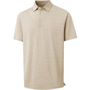 MICHEL ROUEN Mens Polo Shirts Heather Jacquard/Print/Striped Performance Moisture-Wicking Casual Collared Golf Shirts for Men (XL)