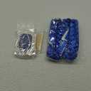 Yinkin Graduation Ribbon Leis Set Class of 2025 Handmade Double Braided Necklace Adjustable Includes Silk Leis Grad Cutouts 2025 Pendant for Graduation Party Accessories(Blue, White)