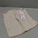 Women Linen Crop Tank Tops V Neck Spring Summer Sleeveless Casual Cute Beach Shirts, M