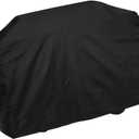 Generic BBQ Grill Cover Heavy Duty Nylon Fabric Patio Outdoor Smoker and Furniture Dust Protector Weather Resistant Easy Clean Black