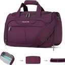 Hanke Underseat Carry On luggage Bags for Travel, Foldable Travel Bags for Women, Soft Lightweight Personal Item Travel Bag Small Carry On Bags for Airplanes, Travel Tote Bags for Women Men.Purple