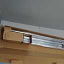 Ivilon Window Curtain Rod Decorative End Cap Design, 1 Inch Rod, 120 to 240 Inch. Chrome