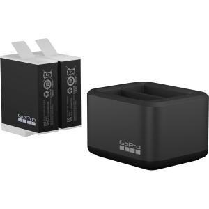 GoPro Dual Battery Charger + 2 Enduro Batteries (HERO12 Black/HERO11 Black/HERO10 Black/HERO9 Black) - Official GoPro Accessory