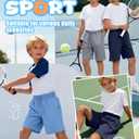 JoyMotion 3 Pack Boys Athletic Shorts, 3-Color, 7-8 Years