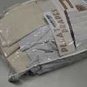 Pleat Viral Linen 90 Inch Blackout Curtains for Bedroom, Pinch Pleated Soundproof Privacy Farmhouse Window Drapes Decor with Hooks Neutral Beige White Nursery/Kids Room Darkening Burg 2 Panels Set