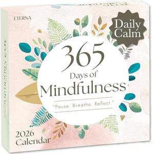 2026 Mindfulness Daily Desktop Calendar | Day To Day Tear Off Calendar with 365 Positive Affirmation Exercises for a Year of Calm Self Care, Box Calendar Gift For Women, Christmas Stocking Stuffer Gift for Home or Office 2PACK