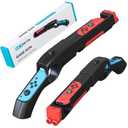Skywin Gun Controller for N-Switch JoyCons - Compatible with Nintendo Switch Gun Shooting Games, Fun Gaming Accessory & Gift for Nintendo Lovers, Christmas, Easter, or Birthday Present [NOT Compatible with Switch 2] (Black)