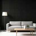 10 Pack Acoustic Panels, 48 x 24 Inch Black Adhesive Sound Dampening Panel | Large Sound Proof Panels for Walls, High Density Sound Absorbing Panel for Recording Studio, Home, Office