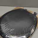 Mayfair Cameron Black Toilet Seat, Non Slip Heavy Duty Wood, Easy Clean, Made in USA, Round