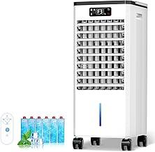 Portable Air Conditioners No Windows Needed, 3-IN-1 Swamp Cooler, Evaporative Air Cooler, 4 Modes & 3 Speeds, 2-Gal Water Tank for Long Cooling, Max 20 FT/S Remote Control, 12 Hours Timer