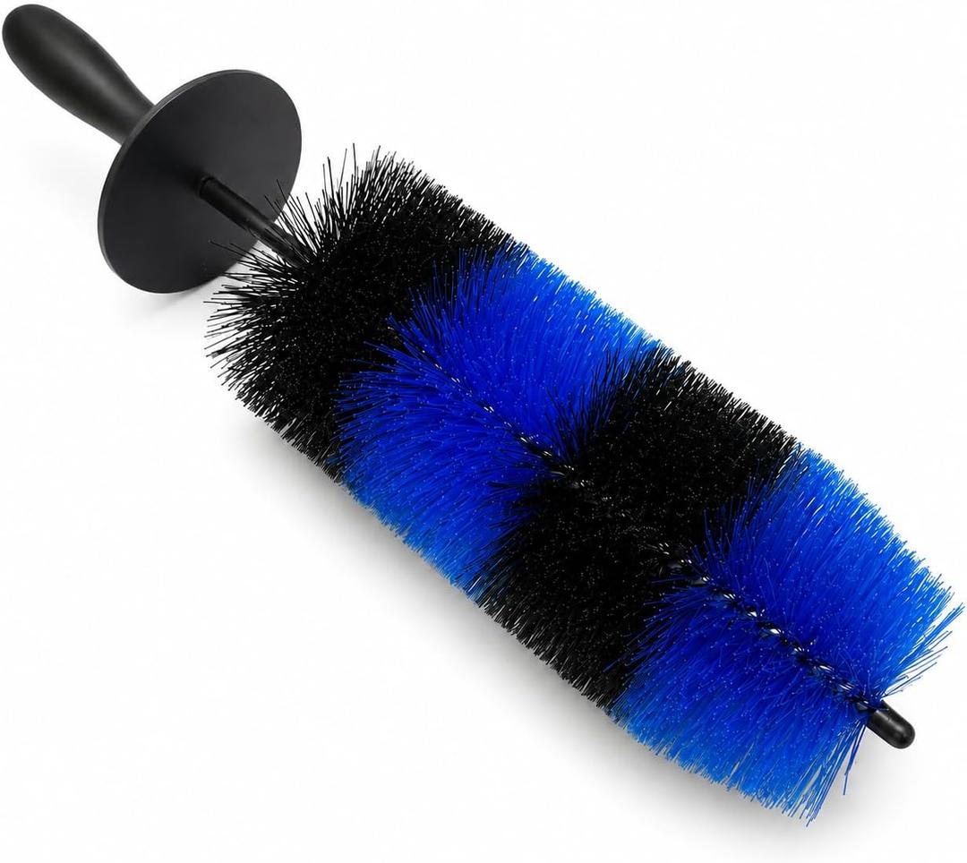 Wheel Rim & Tire Brush, 18 Soft Bristle Long Handle Wheel Cleaning Brush, Scratch-Free Car Detailing Brush for Rims, Wheels, Tires, Engine Bay, Exhaust Tips, Cars, Trucks, SUVs
