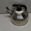 AMFOCUS Tea Kettle Stovetop, Whistling Tea Kettle Pots for Stove Top, 2.64 QT Food Grade Stainless Steel Teakettle Teapot with Cool Grip Folding Handle, Hot Water boiler for Tea, Milk, Coffee