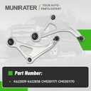 munirater 1 Pair Front Lower Control Arms with Ball Joints Replacement for Altima 2015-2018 Replacement for Maxima 2016-2023