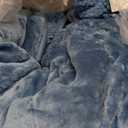 Sherpa Weighted Blanket Velvet Blue Comforter Warm Size 60"x80"