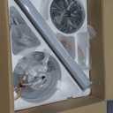 TCL 52" Low Profile Ceiling Fan with Light, Slim, Silver, Flush Mount, DC Reversible Motor, 6 Speeds, Remote Control, Noiseless, Dimmable, LED Light, 3CCT, Modern Ceiling Fan for Bedroom Living Room