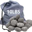 Black Lava Rocks for Fire Pit,2"-3" Natural Lava Stones, Black Lava Rocks for fire Pit and Fireplace10 Pound