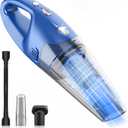 YOOHI Handheld Vacuum Cordless Rechargeable,Car Vacuum Cleaner with LED Light/Multi Accessories，1.5lbs Lightweight Dust Cordless Rechargeable for Car and Home, Mine Portable Vacuum, Blue