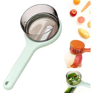 Peeler with Container - New with Box Storage Kitchen Special FruitpeelerVegetable Peeler with Storage Box, Double-Sided Stainless Steel Multi-function Peeler for Home Kitchen (Green)