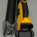 Cordless Leaf Blower for Dewalt 20V Battery, 400 CFM Electric Leaf Blower with 110-MPH, Copper Motor & Turn on Hold Mode, Built-in Protection for Lawn Care (NO Battery) (Yellow)