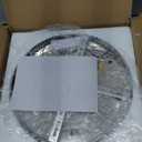 LEONTYNE 12 Inch Mini Chandelier LED Crystal Ceiling Light 2 Layers Flush Mount Ceiling Light Modern Chandeliers Lighting for Bedroom Hallway Staircase Kitchen Bathroom (6000K Cool White)