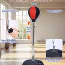 Punching Bag with Stand, Boxing Bag for Adults - Height Adjustable - Speed Bag for Training, Boxing Equipment, Stress Relief & Fitness, 58 inches x 18 inches