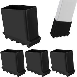 Cabilock 4pcs Ladder Foot Cover Werner Step Ladder Step Feet Covers Trampoline Folding Foot Extension Parts Leg Covers Rubber Mask Square