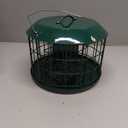 Kingsyard Squirrel Proof Suet Feeder, Cage Bird Feeders for Outdoors Hanging, All Metal, Double Suet Cake Capacity, Tray & Weatherproof, Green