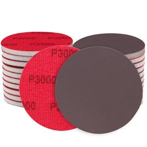 12Pcs 6 Inch Hook and Loop Sanding Sponge Discs 3000 Grit Wet Dry Sanding Pads, Foam Sandpaper for Random Orbital Sander, Curved Surface Large-Area Sanding Polishing for Metal Wood Automotive