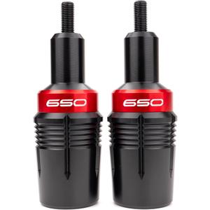 Fit for Kawasaki Ninja 650 KRT 2025 Ninja650 EX650 2017-2023 2024 2025 Z650 RS Z 650 CNC Motorcycle Frame Sliders Crash Protector Crash Pad Falling Protection (Red)