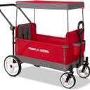 Radio Flyer Wagon for Kids, Baby Stroller, Outside Toys for Toddlers 1-3, Rolling Cart, Beach Cart with Wheels, Convertible Stroller Wagon for Kids Ages 1+ Years, Red