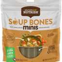 Nutrish Rachael Ray Dog Chews Soup Bones Minis with Real Chicken & Veggies, 16 Dog Treats (12.6oz Pouch (Pack of 1)), Best By: OCT 08 2026