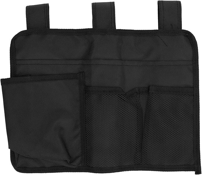 Multipurpose bedside hanging storage bag with multiple pockets, made of premium nylon material, for chairs, bedsides, hammocks, strollers, dormitory bunk beds