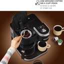 Keurig K-Duo Single Serve K-Cup Pod & Carafe Coffee Maker, with Multiple Brew Sizes, 60oz Removable Reservoir, Programmable Auto Brew Carafe, (Gen 1), Black