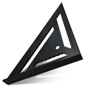 2Pack 7 Inch Plastic Carpenter Square, Triangle Square, Measuring Tool for Carpentry , Engineering, and Construction
