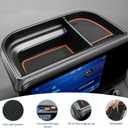 auovo Dashboard Organizer Tray Compatible with Ford Maverick Accessories 2024 2023 2022 Hybrid XL XLT Lariat Center Console Dash Tray ABS Insert Dashboard Storage Box (Orange Trim)