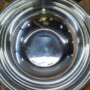 8 Quart, Set of 2, Mixing Bowls, Stainless Steel, Professional Chef, Commercial Kitchen, 13.25 Inches Diameter, Flat Base