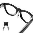 RCstyle HiBloks Eyeglass Nose Pads for Ray-Ban Meta Wayfarer Gen 1 & Gen 2(RW4006/RW4008/RW4012), Silicone Anti Slip Clip-on Glasses Nose Holder for RayBan Meta Gen 2 Smart Glasses (Split Type)