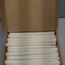 Funtery 48 Pcs Flameless LED Taper Candles Battery Operated Candles Bulk LED Candlesticks Flickering for Valentines Church Wedding Carnival Party Decorations(Ivory,Classic Style)