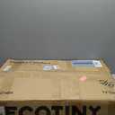 Steel Base Rolling TV Stand for 32-75 inch TVs up to 110 lbs, Leveling & Tilt & Swivel Mobile TV Stand with Hidden Wire Management, Height Adjustable Portable Tv Stand with Steel Shelf, Black
