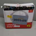 QPAU Snow Tube with Premium Canvas Cover for Kids and Adults, 48'' Inflatable Heavy Duty Snow Tube Made by Thickened Bottom, Sled Winter Outdoor Fun Toys for Children Boys Girls (Red)