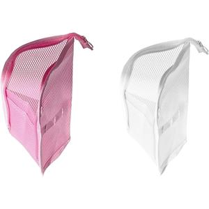 2 PCS Standing Toiletry Bag, White and Pink Color,Standing Travel Toiletry Bag with Organized Compartments for Efficient Packing and Easy Access