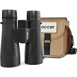 Occer 12x50 Binoculars for Adults High Powered IPX7 Waterproof - Fogproof Shockproof UHD Binoculars, Rubber Armor Binocular with Chest Harness for Hunting, Bird Watching, Cruise Ship, Hiking