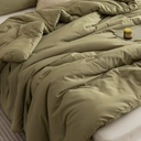 All Season Lightweight Blanket Quilt 90 in x 90 in, Queen, Green